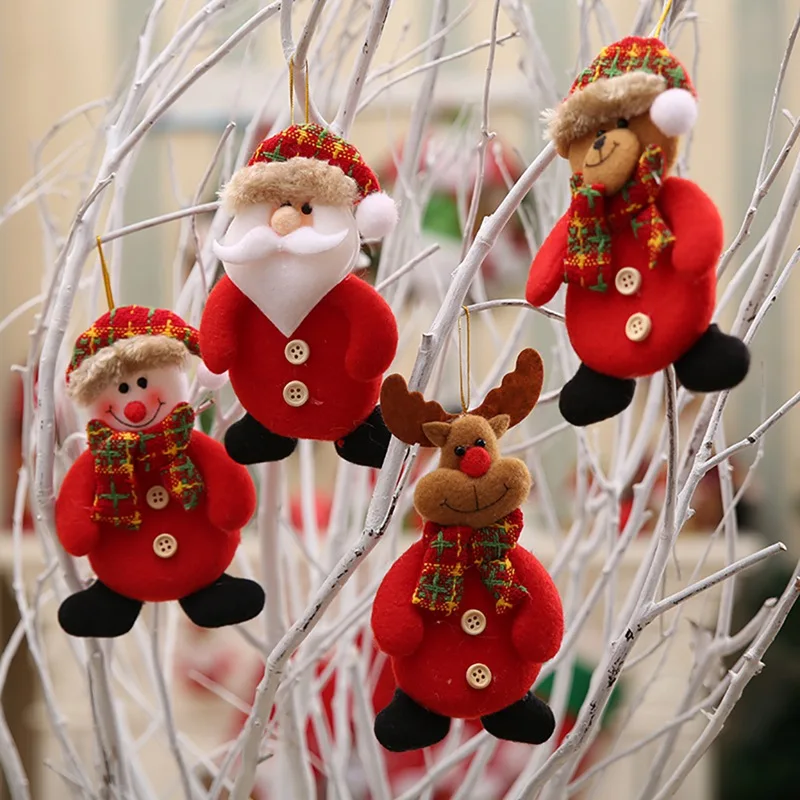 Рождественская елка кулон прекрасный Санта Снеговик Олень Медведь