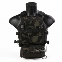 tactical plate carrier emerson ss style multi purpose fcs slicker micro fight chassis vest w elastic cummerbund sack pouch mcbk