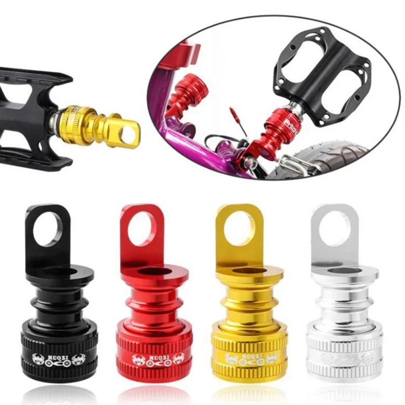 

2pcs Folding Bike Pedal Quick Release Buckle Portable Bicycle Frame Mounting Fixing Adapter Base Cycling Accessories