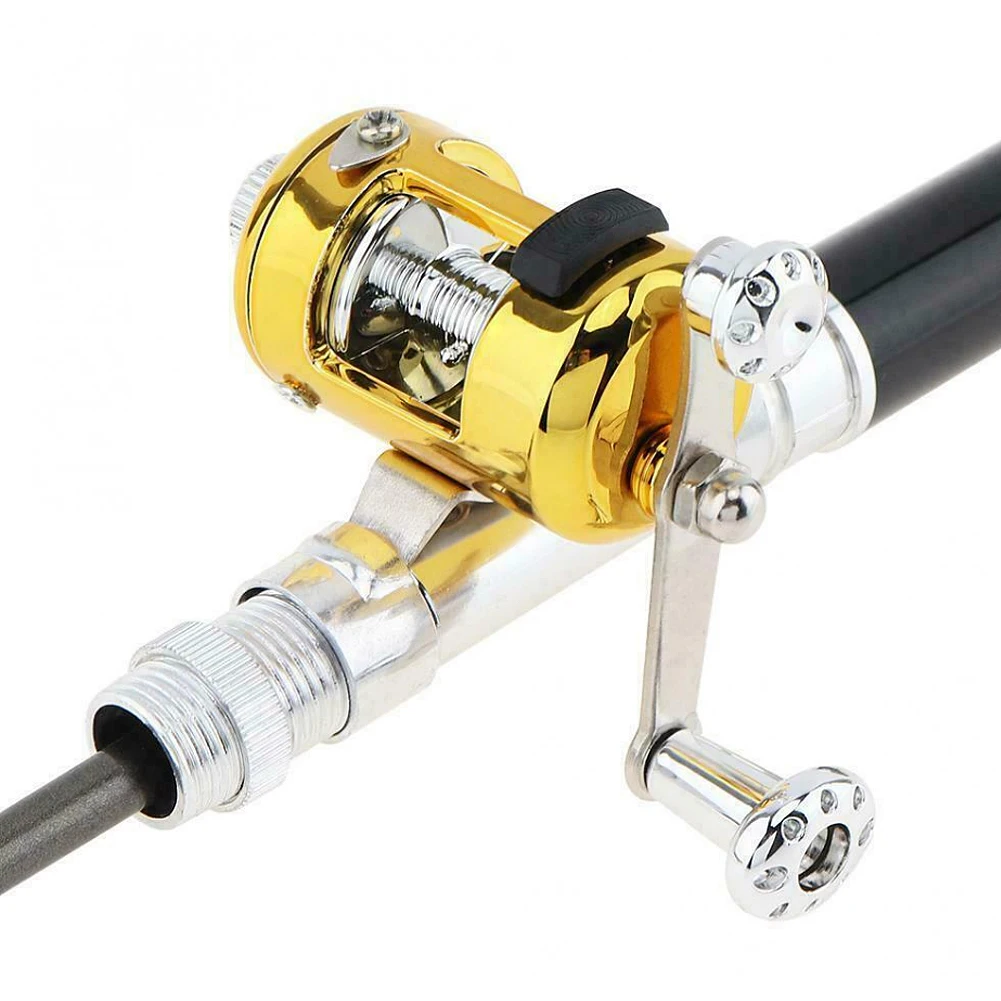 

1PC Pen Fishing Pole Mini Pocket Fishing Rod Portable Telescopic Pocket Fishing Pole Fishing Accessory Pen Fishing Pole