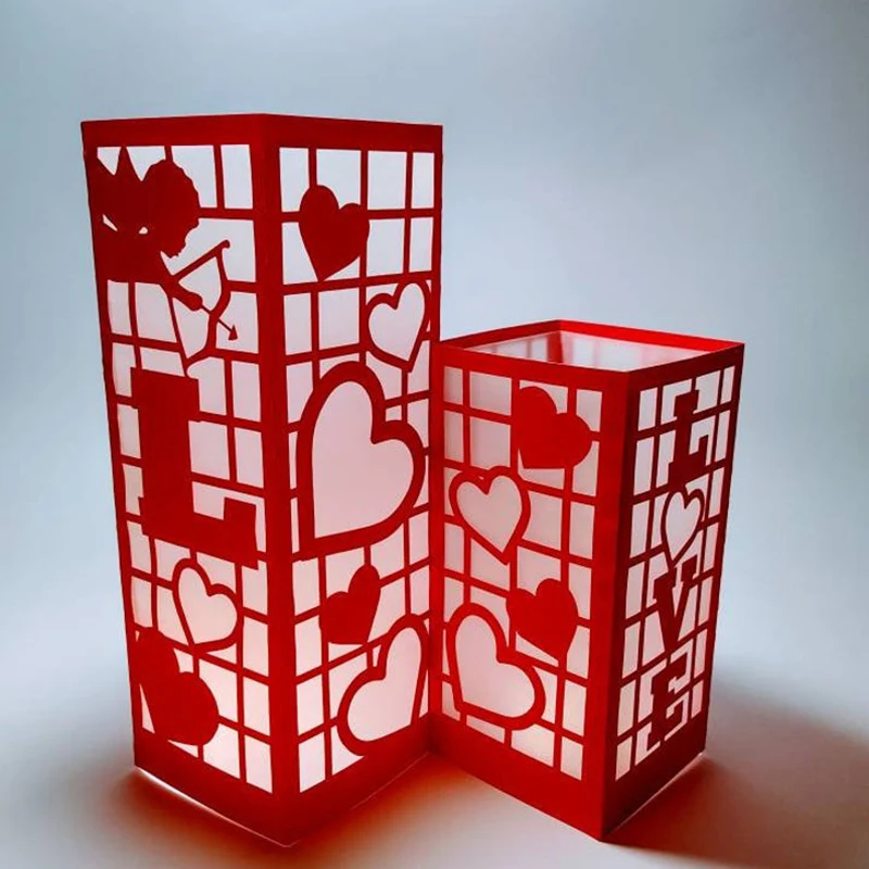 Металлические Вырубные штампы вырубные формы новый Валентин свадебный фонарь 2020