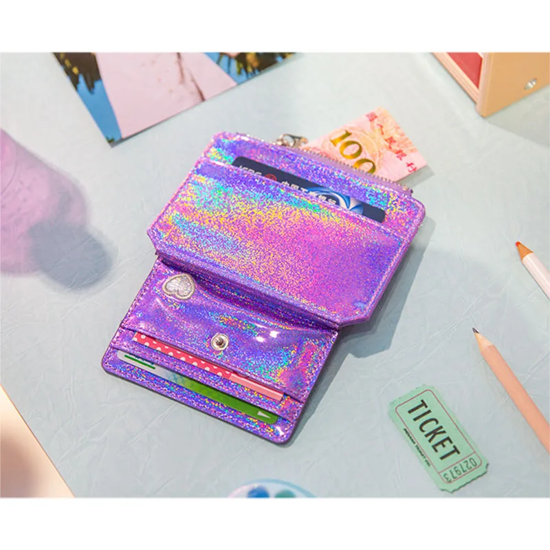 Новинка 2019 блестящий кошелек для монет Женский в стиле Харадзюку из