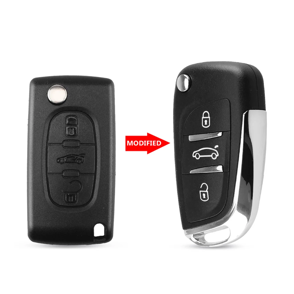 Dandkey 5x для Citroen купе C2 C4 Picasso C5 C6 C8 Xsara Peugeot 306 407 807 модифицированный пульт