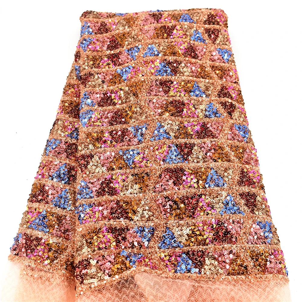 CD8215 Свадебная вышивка кружевная ткань 3D дизайн блесток для Рождества |