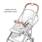 Чехол на ручку из искусственной кожи, совместим с Cybex Melio, карбоновый чехол на коляску