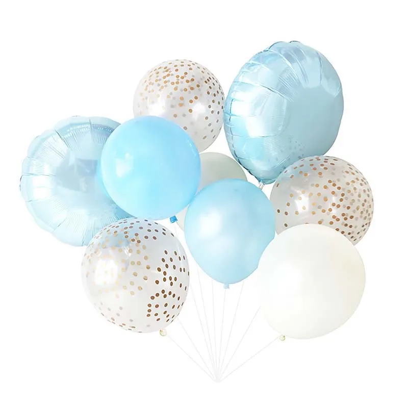 

9pcs Rose Gold Metallic Glossy Balloons Confetti Latex Balloon Birthday Party Decoration Kids Adult Air Globos Party Supplies