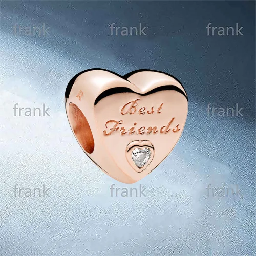 

781727CZ Charm Vriendschapshart