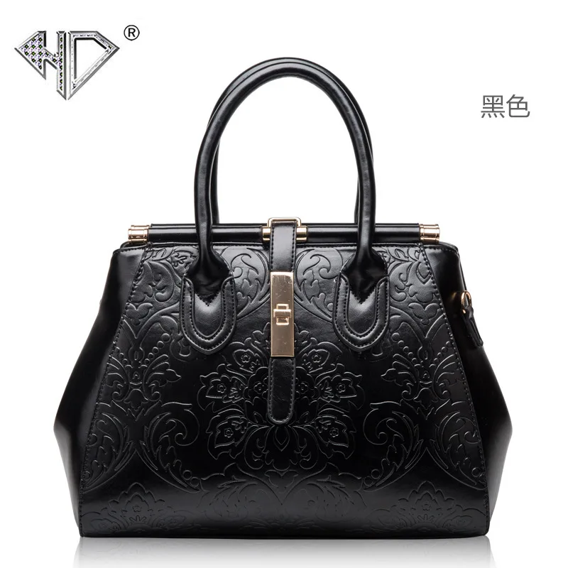 

2021 New Spring Women's Bag Genuine Leather Bag Fashionable Elegant National Style All-Match Chinese Style Trendy Brand Shoulder