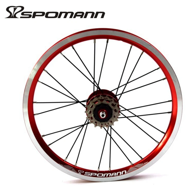 Günstig SPOMANN MTB 16 Zoll/305 Disc Bremse Variabler Geschwindigkeit 3 Geschwindigkeit Rad Set Klapp Bike Hub 74/85mm Öffnung Getriebe
