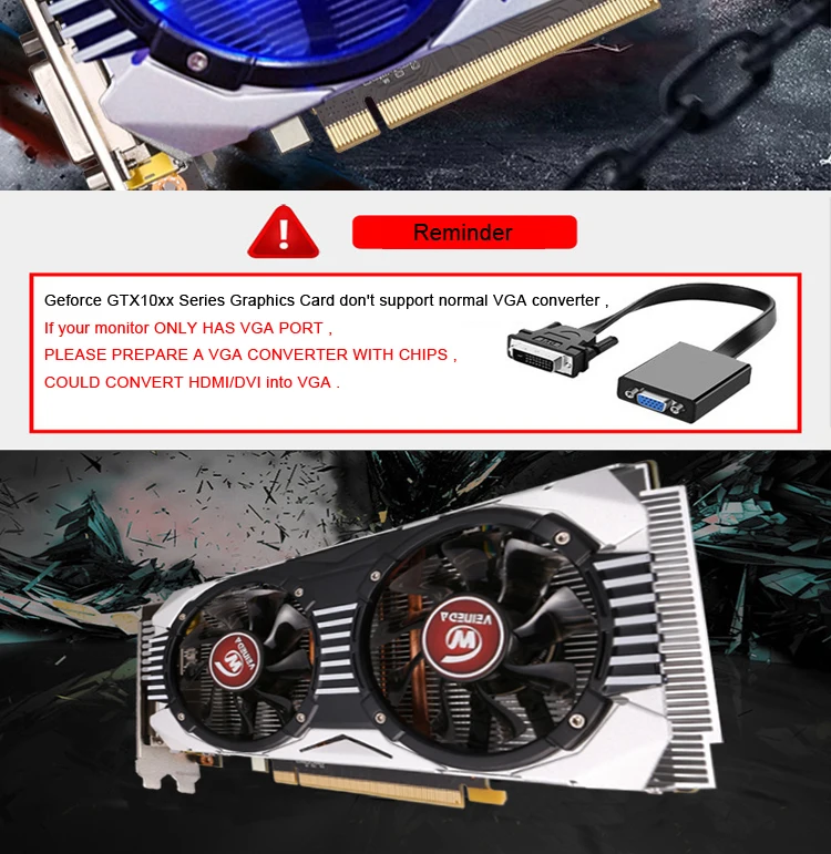 Видеокарта VEINEDA GTX 1060 3GB 192Bit GDDR5 PCI-E X16 для видеокарт nVIDIA Geforce gtx1060 3gb Hdmi Dvi DP