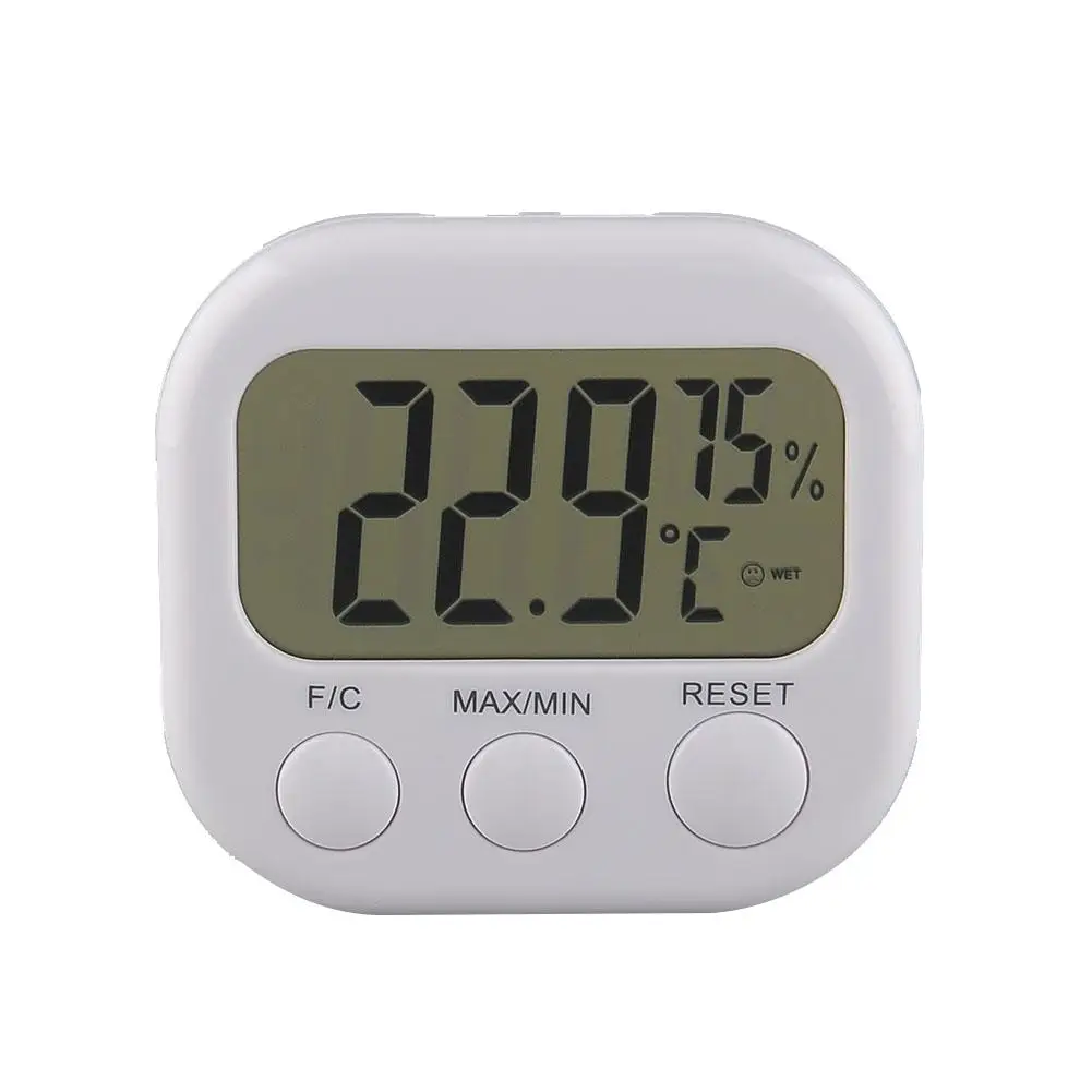 

New 1PC Portable Hygrometer Thermo Thermometer LCD Display White TA668