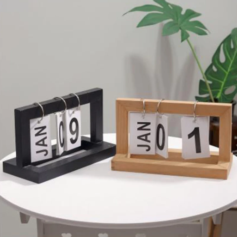 Простой настольный календарь винтажное офисное украшение для кабинета