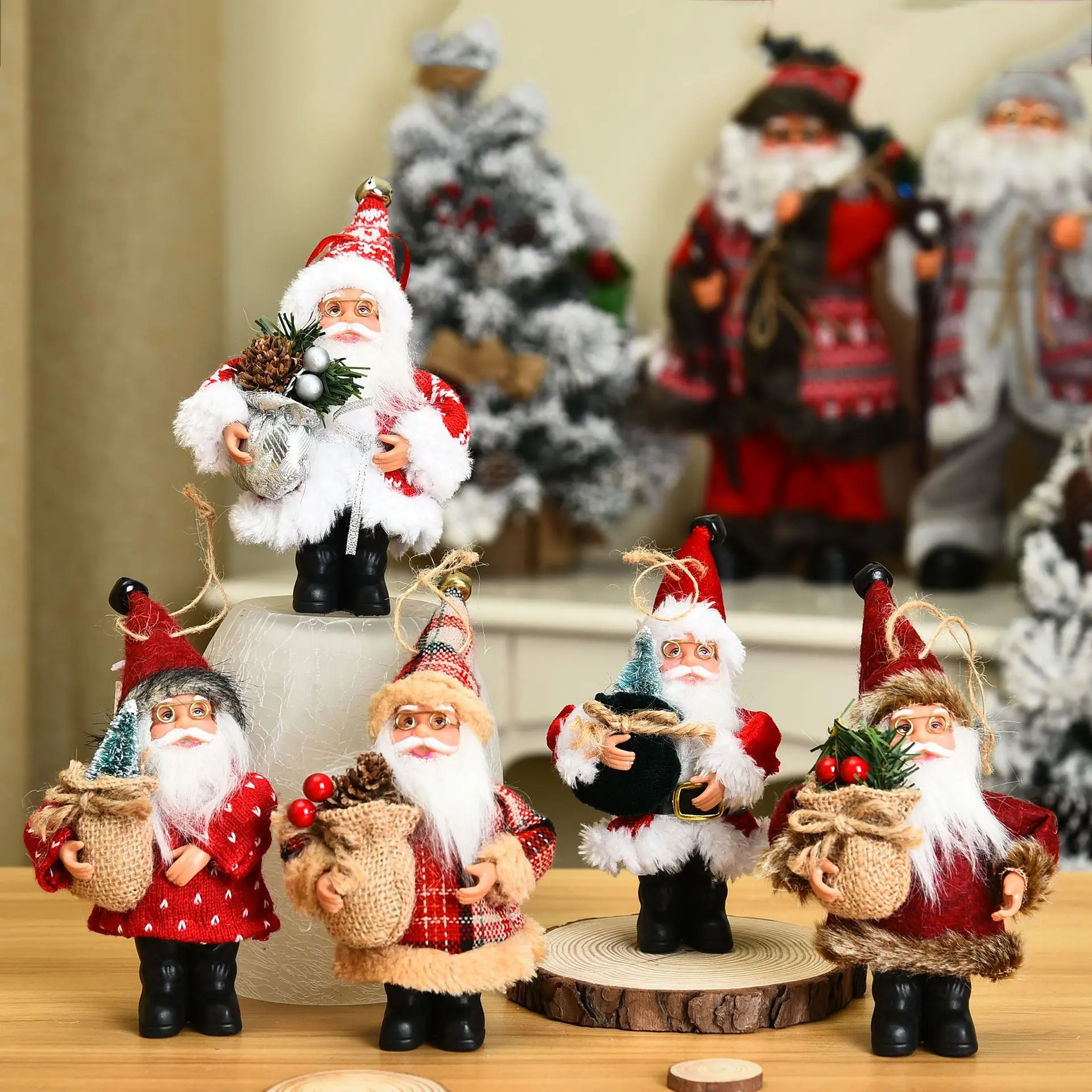 

Navidad Natal 2021 Merry Christmas Decorations for Home Santa Claus Doll Cristmas Ornament Xmas Happy New Year 2022 Home Decor