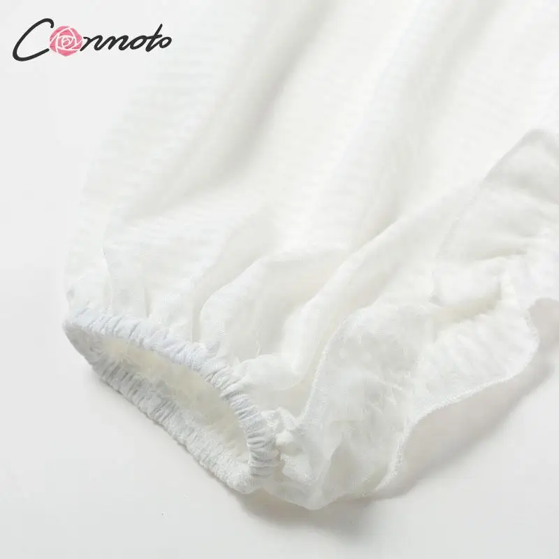 Conmoto Элегантные однотонные платья для вечеринок белое винтажное платье