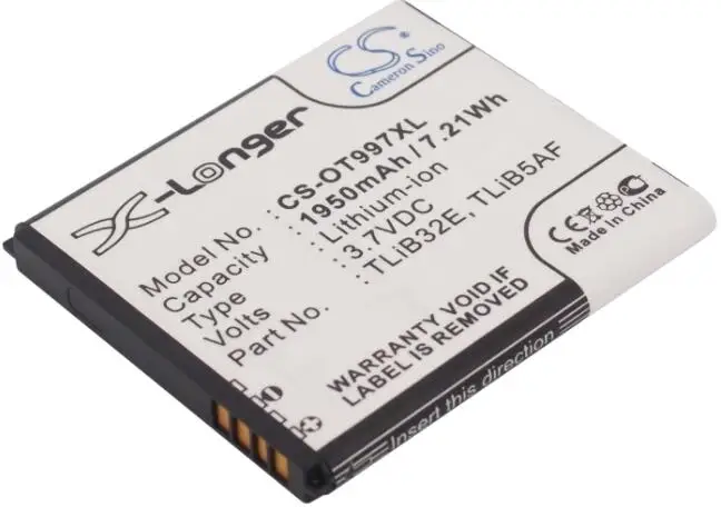 Cameron sino 1950 мАч батарея для ALCATEL Работает с любым оператором Linkzone MW41 MW41TM 4G в одно