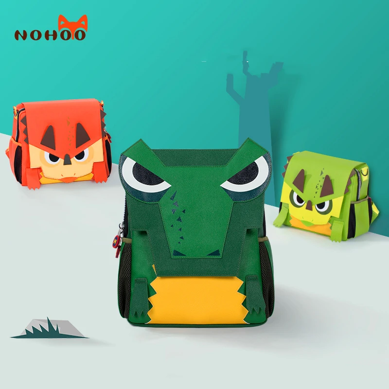 Nohoo рюкзак школьный детский для мальчика динозавр Многофункциональный