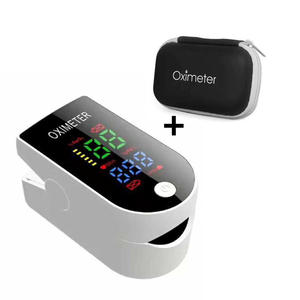 

Finger Pulse Oximeter Portable SpO2 PR Oxymeter OLED Fingertip Blood Oxygen Saturation Meter Heart Rate Monitor Tonometer