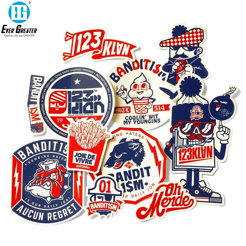 Пользовательская высечка круглая наклейка на скейтборд лыжные высекальные