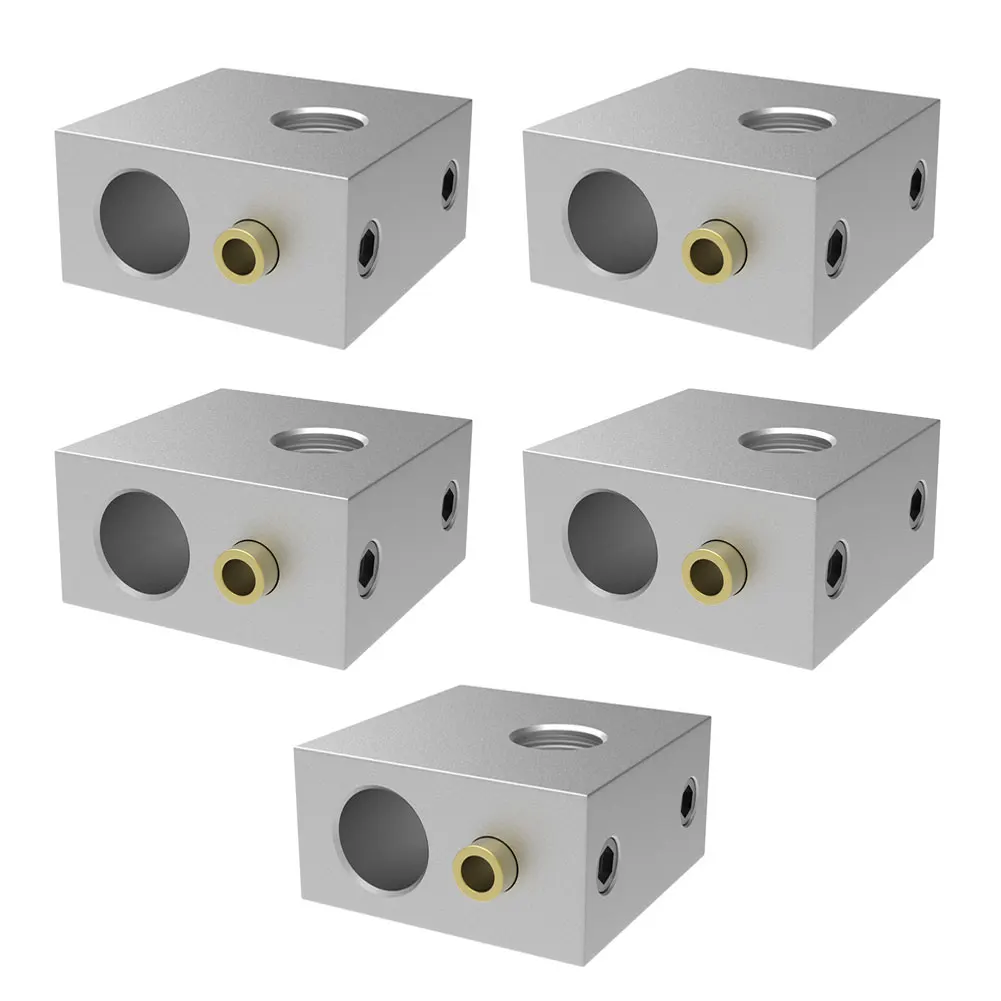 

5PCS Printer Aluminum Heater Block MK7 MK8 3D Printer Head Heater Block Accessories Compatible With Makerbot Printer New