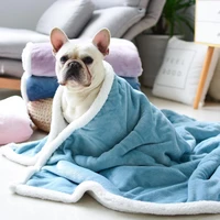 dog blanket double layer blanket thickening super soft and warm pet throw for dogs puppy cats kittens pets accessories