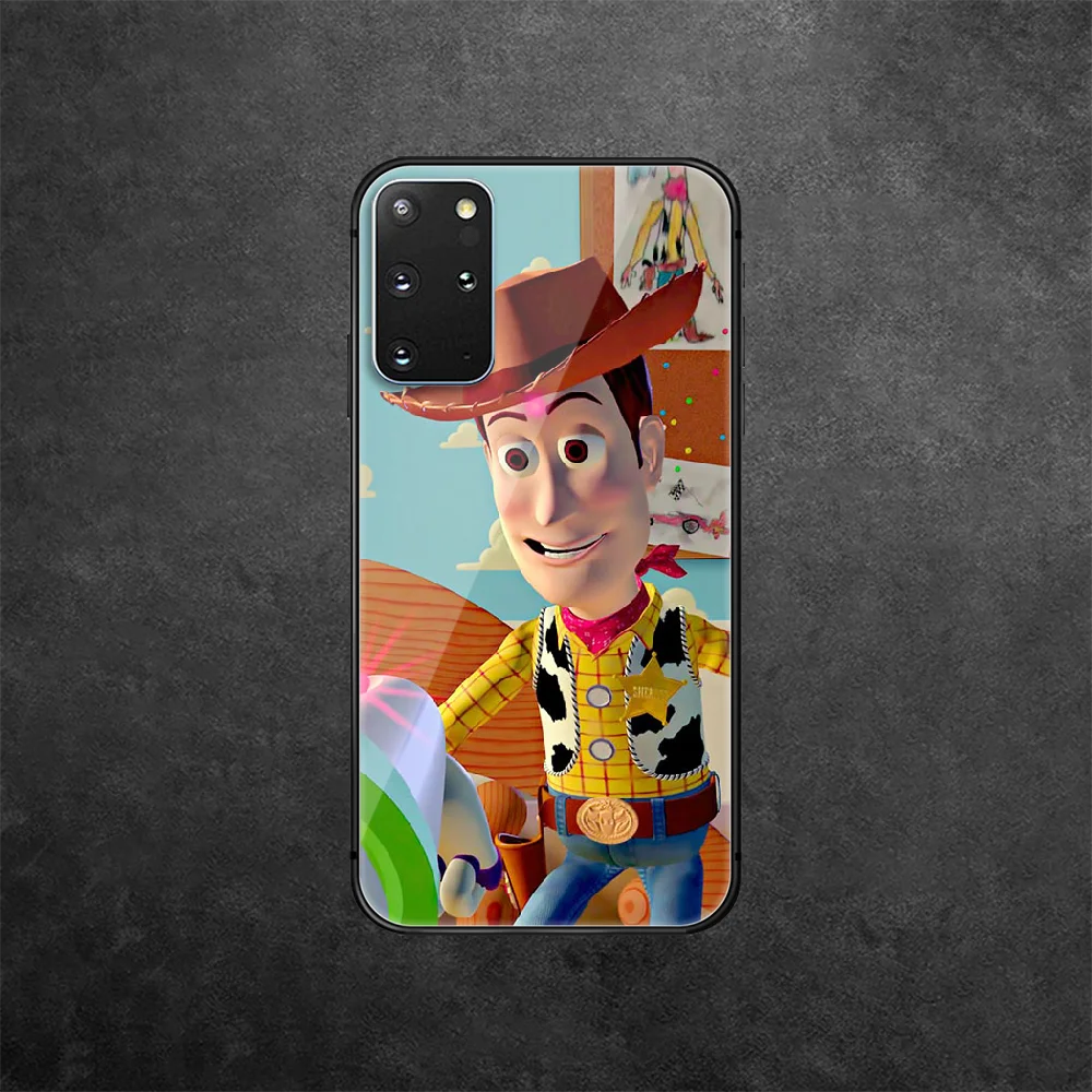 

Toy-Story Tempered Glass Phone Case Cover For Samsung Galaxy Note S 8 9 10 20 21 E Plus Ultra M 31 51 FE Soft Coque Trend