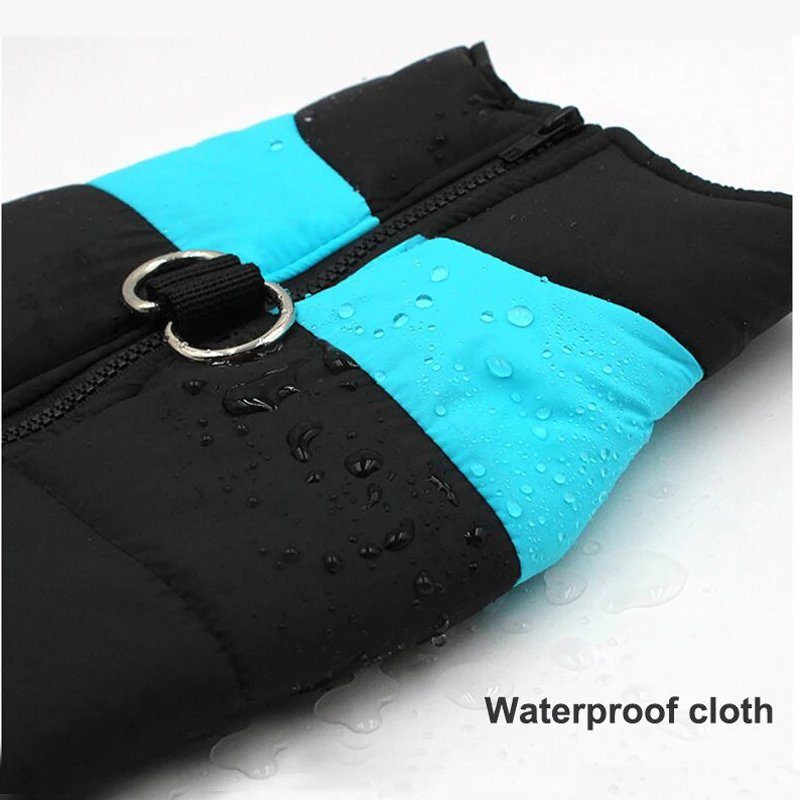 Теплый жилет для собак зимняя куртка кошек водонепроницаемая одежда хлопковое