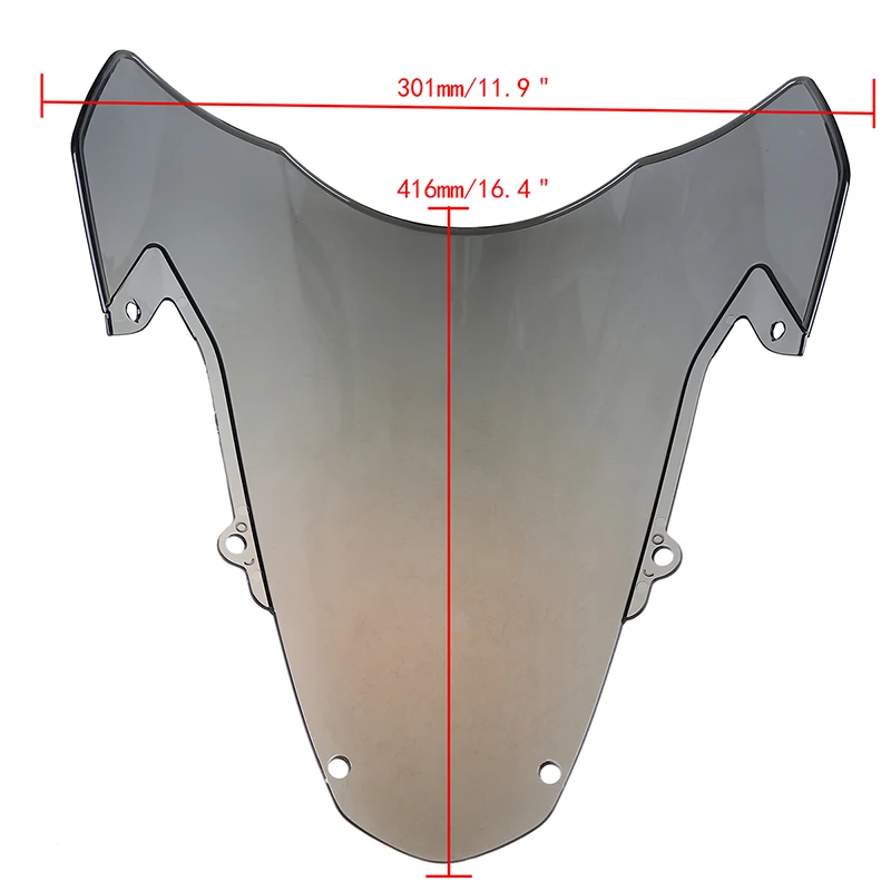 Posbay мотоцикл лобовое стекло двойной пузырь для Suzuki K3 2003-2004 ветер экран кафе