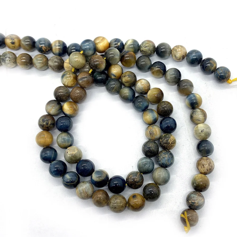 

9mm Tiger's Eye Natural Stone Bead Round Loose Spacer Beads Charms for Jewelry Making DIY Bracelet Necklace Earrings Accessories