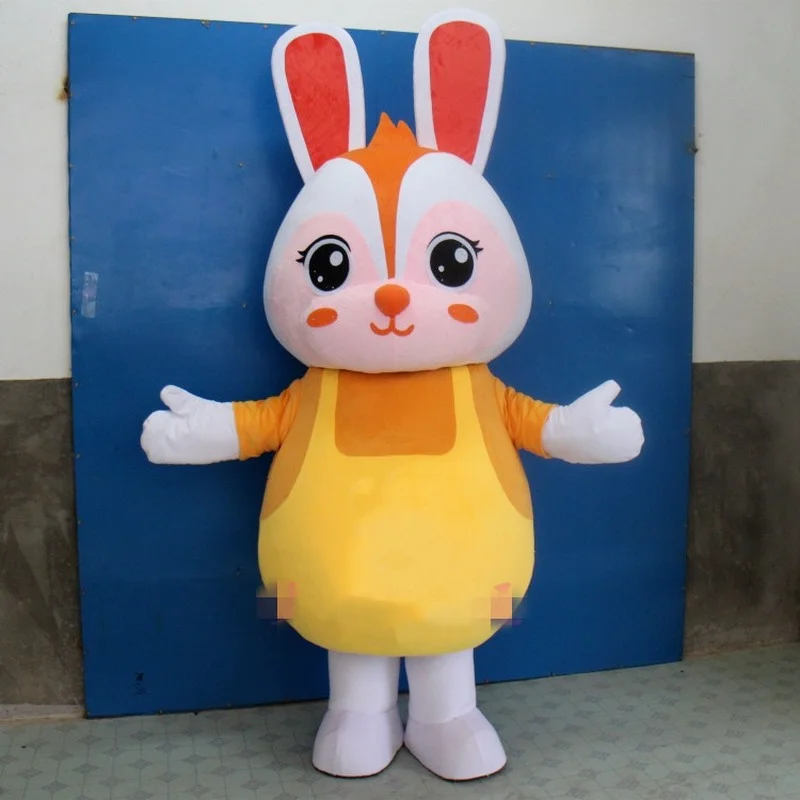 

Lovely Rabbit Mascot Costume Suits Cosplay Party Game Fancy Dress Outfits Advertising Promotion Carnival Halloween Xmas Adults #