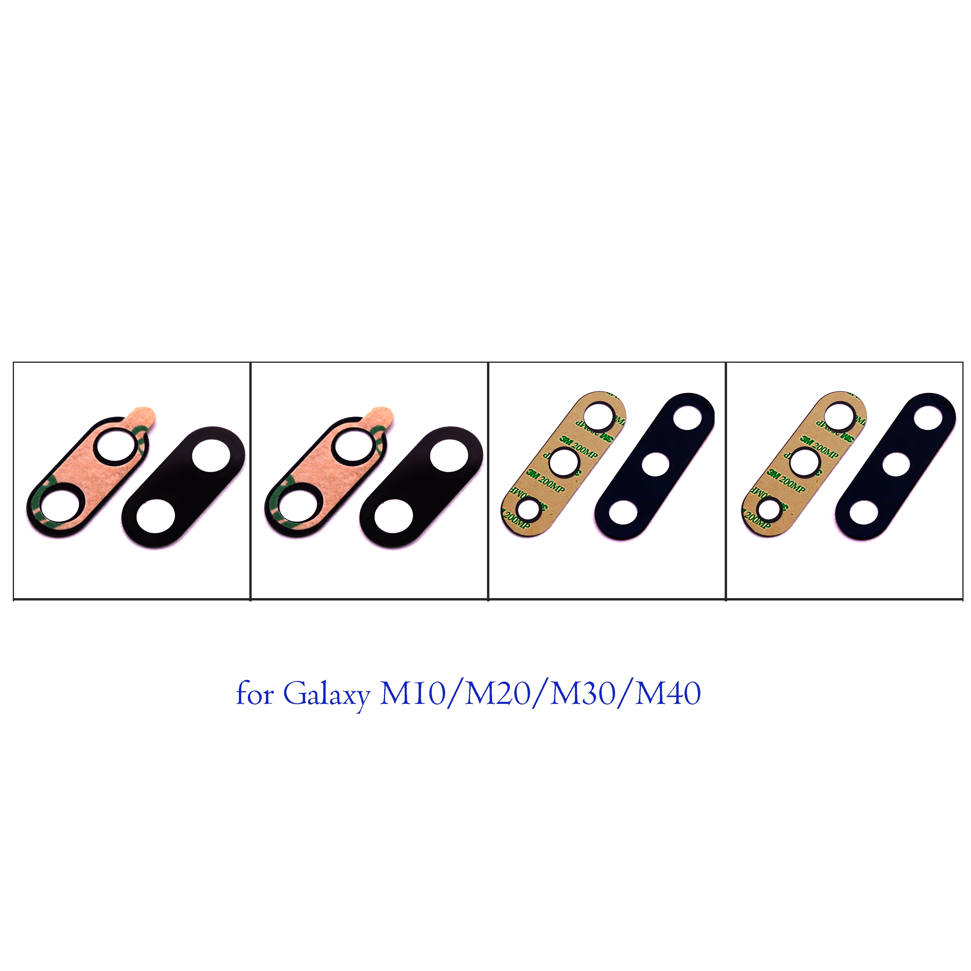 Стеклянный объектив задней камеры для Samsung Galaxy M10 M20 M30 M40 M105F M205F M305F M405F
