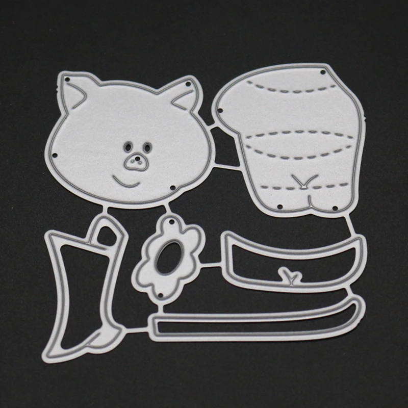 YINISE удар свинья скрапбукинга заготовки из металла режущие штампы для трафареты