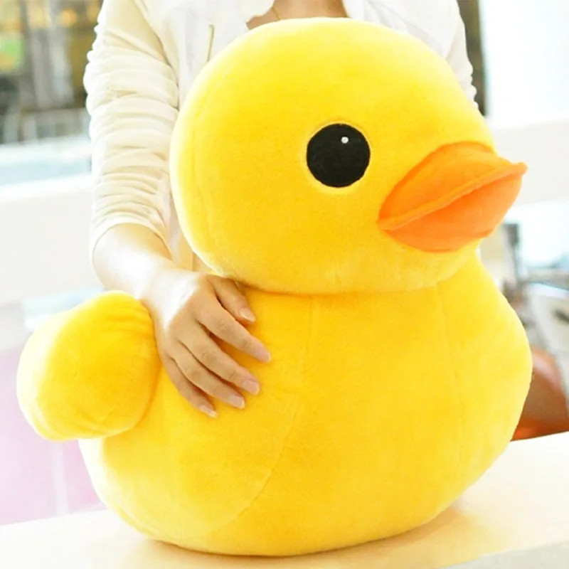 

30-50CM Hot Stuffed Dolls Rubber Duck Hongkong Big Yellow Duck Plush animal baby Toys Hot Sale Best Gift for kids girls friends