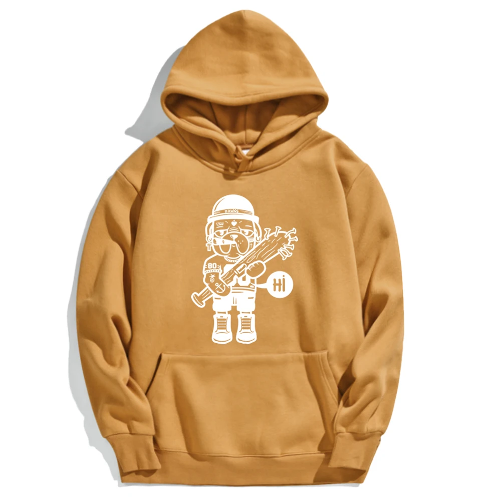 

Baseball Dog Personality Cartoon Hoodie 2020 Female Warm Fashion Womens Sweatshirt With Hood Streetwear Korean Pullover Women