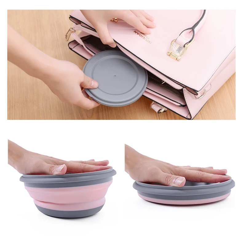 3 упаковки силиконовая складная коробка для завтрака хранения продуктов