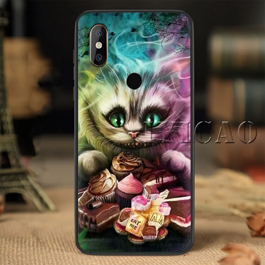 Из мультфильма Чеширского Кота или мягкий силиконовый чехол для Xiaomi Redmi 5 6 7 4A 4X 5A 6A