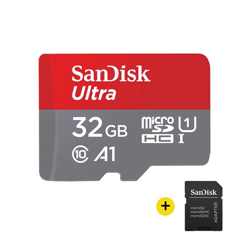 32GB-AP Двойной флеш-накопитель SanDisk Micro SD карты A1 16 Гб оперативной памяти, 32 Гб встроенной памяти, 64 ГБ 128 ГБ до 100 МБ/с. карты памяти SDHC/SDXC Новое поступление Uitra C10 слот для карт памяти - Емкость: 32GB-AP