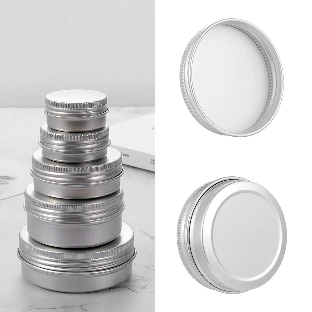 Aluminium Bottles Sample Canisters Cap Makeup Oil Wax Box Reusable Packaging Can Tin Container Cosmetic Pot Jar Upper Screw | Красота и