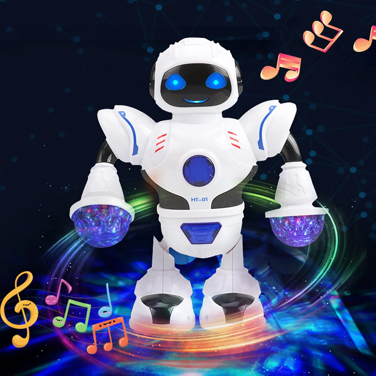 

Fun Robot Dancing Children Electric Universal Light Music Model Toy Electric Dancing Robot With Music And Light Kids Gifts