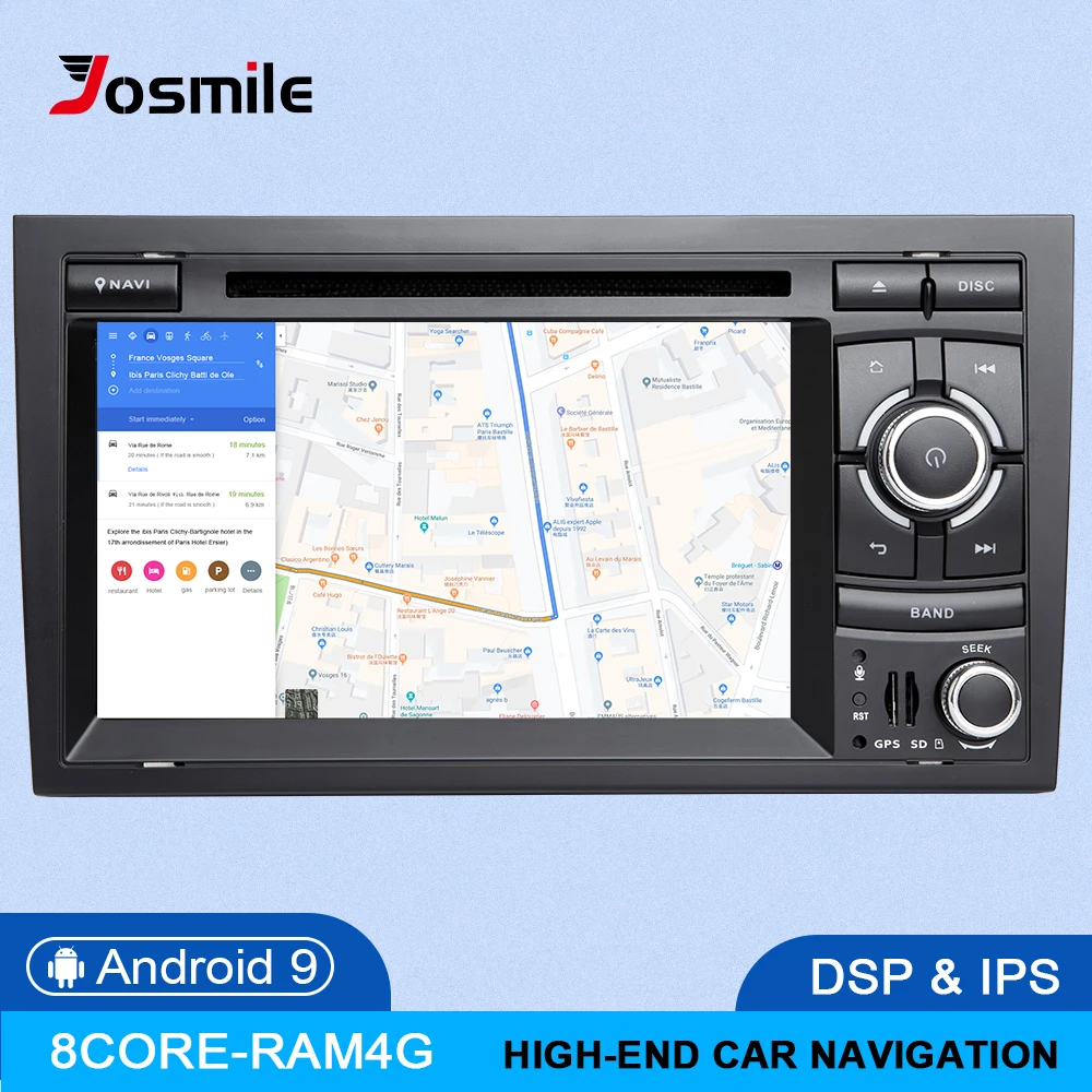 4 ГБ DSP 2 Din gps Android 9,0 автомобильный dvd-плеер радио для Audi A4 B8 S4 B6 B7 RS4 8E 8H B9 сиденье Exeo2002-2008 Multimeida навигация