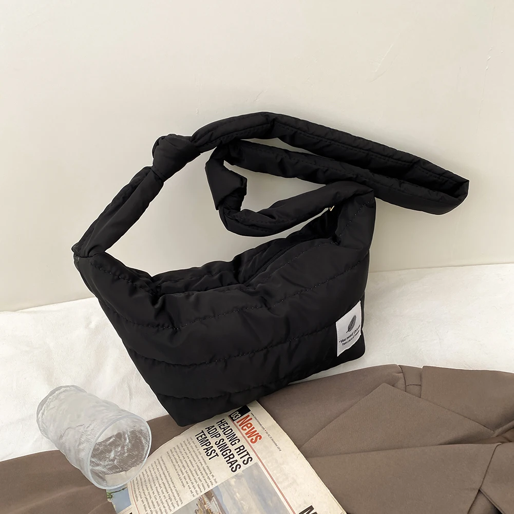 

Women Shoulder Bag Women Solid Color Crossbody Bag Fashion Ladies Nylon Handbag for Outdoor Leisure Traveling Shopping