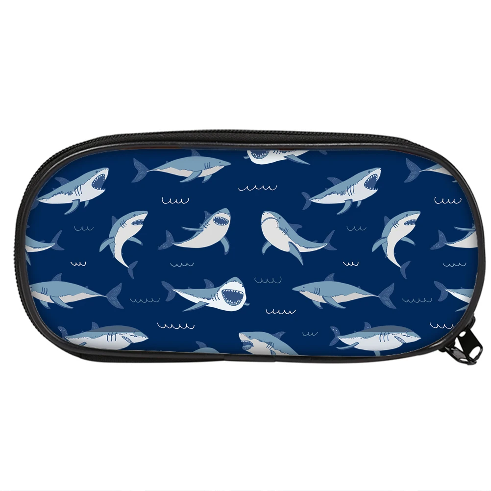 3D Shark Pencil Case Unisex-baby Simple And Practical Bag Storage Creative High Quality | Багаж и сумки