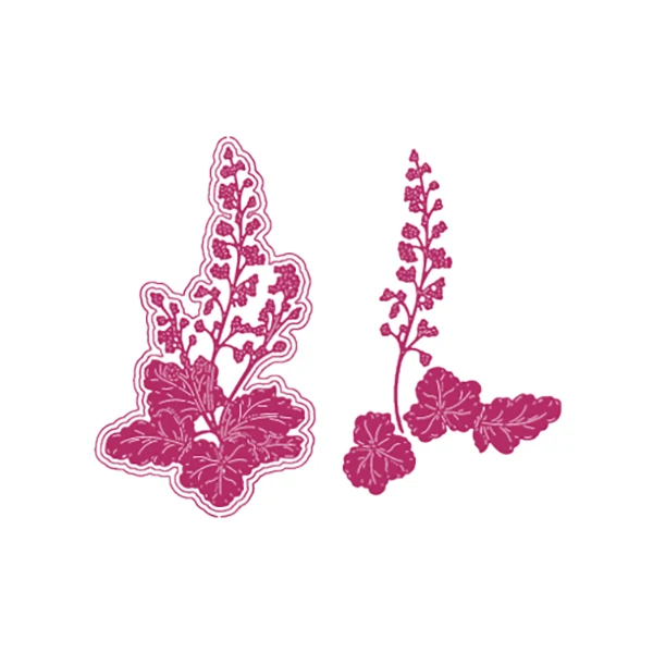 

Lavender Flowers Slimline Essentials Dies Scrapbooking Soldes Card Cut Die for DIY Handmade Card Crafts 2021 New Arrival