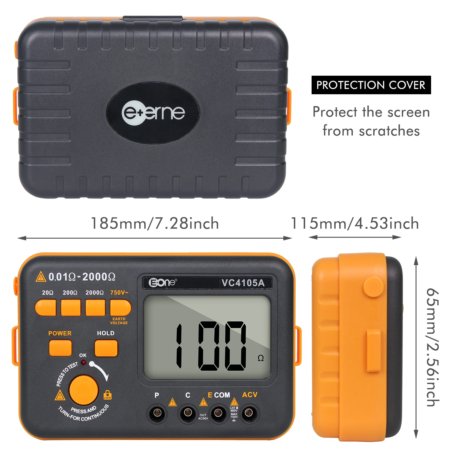 Цифровой измеритель сопротивления заземления E + ERNE VC4105A тестер напряжения ЖК