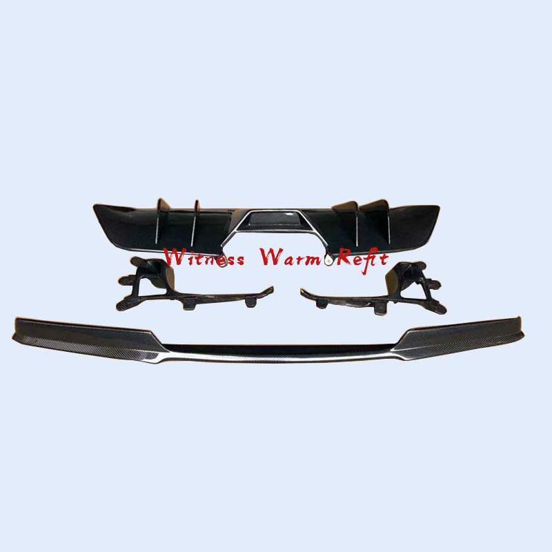 Разветвитель переднего бампера из углеродного волокна задний диффузор боковые