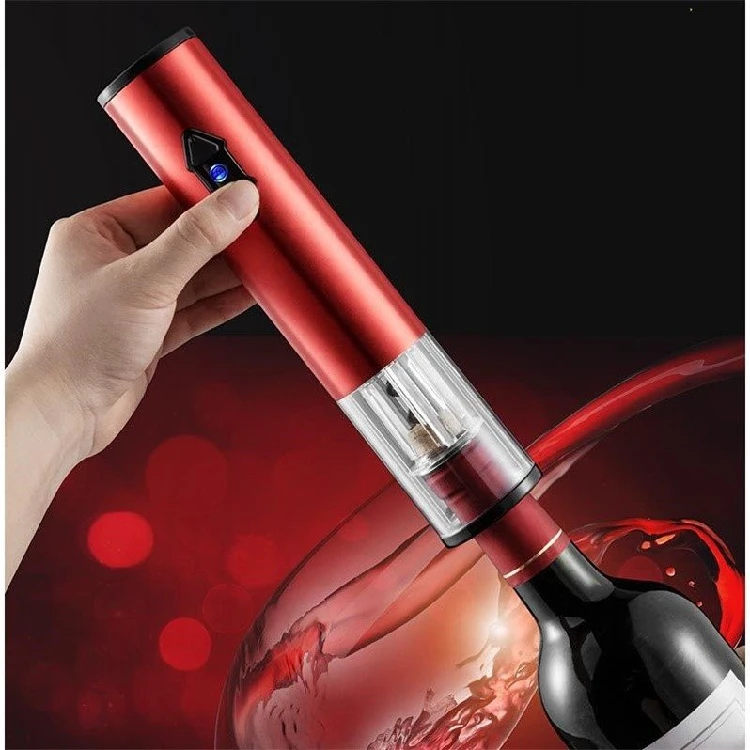 

Luxury Automatic Wine Opener Electric Rechargeable Useful Gadgets Wine Opener Modern Gifts Abridor De Garrafa Barware DF50HJ