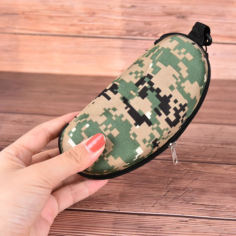 

Glasses Box Sunglasses Case Camouflage Storage Protector Zipper Unisex Container