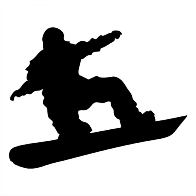 Ing Snowboarder Jump Car Stickers For Car Window Vinyl Decal Extreme Sports Snow Trick Board Car Styling Decor Cl360