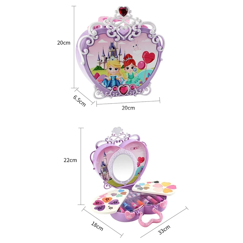 

Makeup Box Toys Set Portable Children Make-Up Set Toy for Children Girls Gift