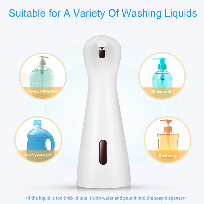

Liquid or Foam Soap Dispenser Automatic Hand Washing Washer Intelligent Induction Foaming Machine for Kitchen Bathroom Dispenser