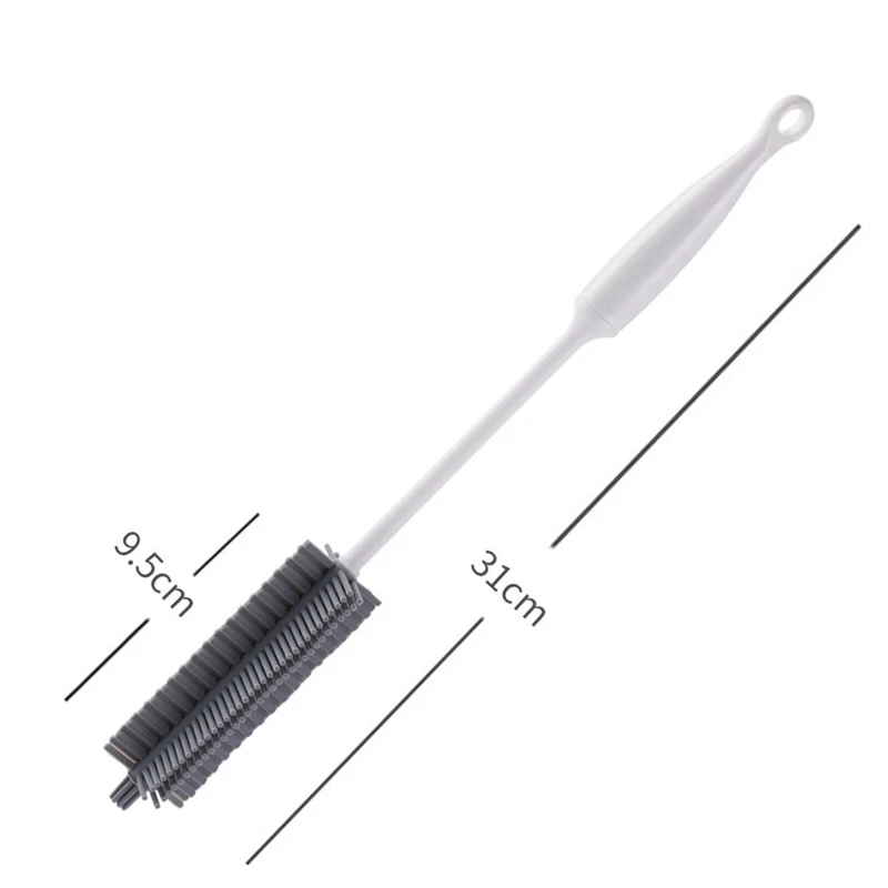 

Silicone Cup Brush Kitchen Cleaning Tools Long Handle Drink Wineglass Bottle Glass Cup Washing Cleaning Sponge Brushes Cleaner